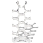 vidaXL Flaschenregal für 15 Flaschen Silbern Aluminium