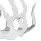 vidaXL Flaschenregal für 11 Flaschen Silbern Aluminium