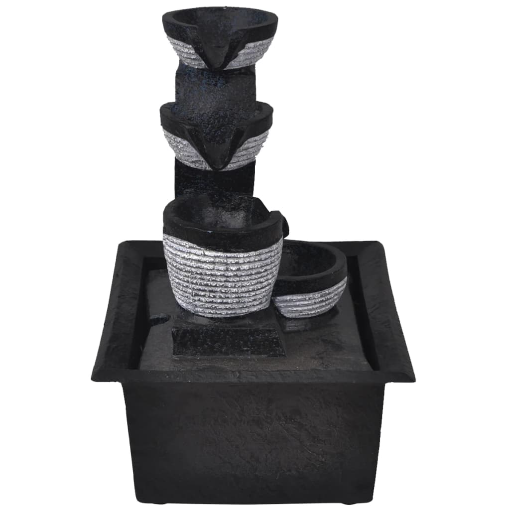 vidaXL Zimmerbrunnen mit LED Polyresin