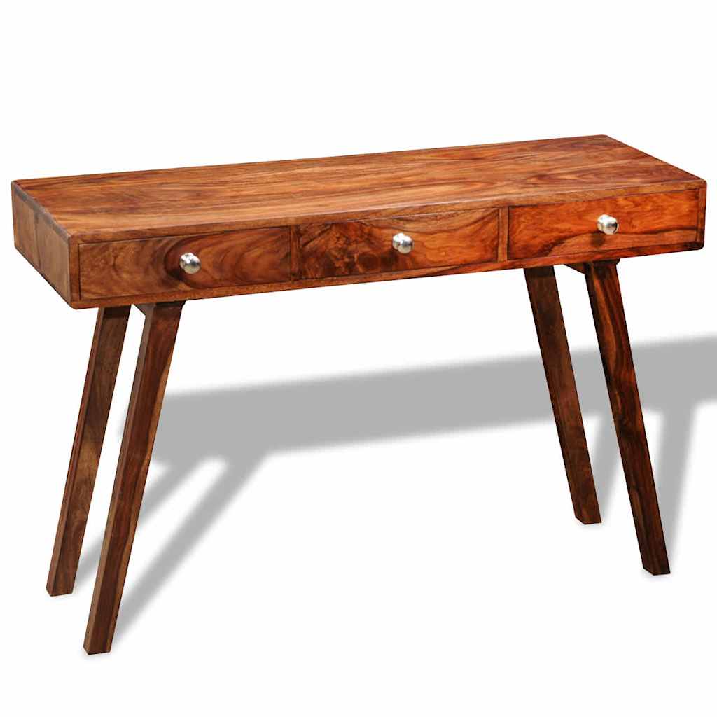 vidaXL Konsolentisch mit 3 Schubladen 76 cm Massivholz Akazie