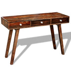 vidaXL Konsolentisch mit 3 Schubladen 76 cm Massivholz Akazie