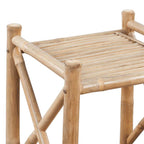 vidaXL Standregal mit 5 Böden Quadratisch Bambus