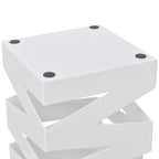 Schirmhalter Schirmständer Gehstock Stahl weiß quadratisch 48,5 cm
