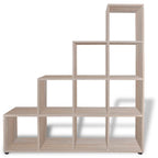 vidaXL Treppenregal Bücherregal 142 cm Eiche