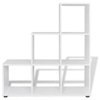 vidaXL Treppenregal Bücherregal 107 cm Weiß