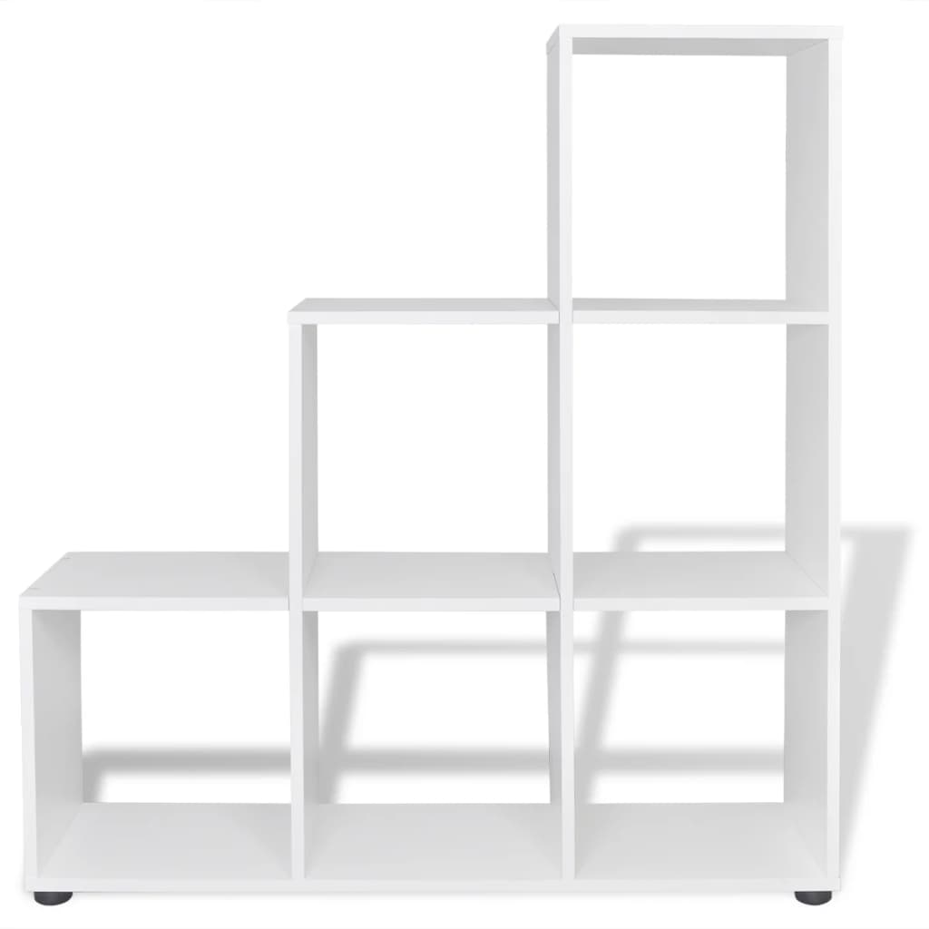 vidaXL Treppenregal Bücherregal 107 cm Weiß