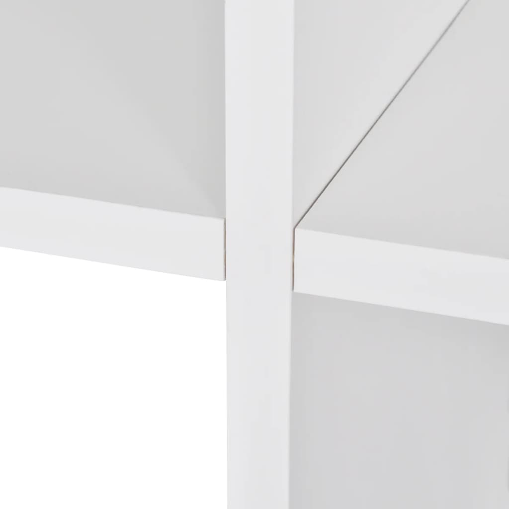 vidaXL Treppenregal Bücherregal 107 cm Weiß