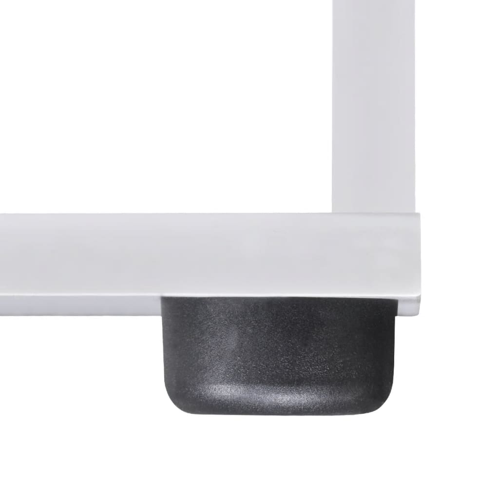 vidaXL Treppenregal Bücherregal 107 cm Weiß