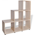 vidaXL Treppenregal Bücherregal 107 cm Eichefarben