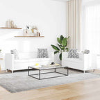 vidaXL Sofagarnitur Kunstleder 3-Sitzer + 2-Sitzer Weiß
