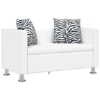 vidaXL Sofagarnitur Kunstleder 3-Sitzer + 2-Sitzer Weiß
