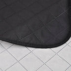 vidaXL Zweiseitige Tagesdecke Gesteppt Schwarz/Weiß 230x260 cm
