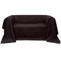 Micro-Suede Sofaüberwurf Tagesdecke Creme 210 x 280 cm