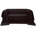 Micro-Suede Sofaüberwurf Tagesdecke Creme 210 x 280 cm