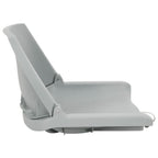 vidaXL 2-tlg. Bootssitz-Set Klappbar Grau