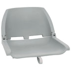 vidaXL 4-tlg. Bootssitz-Set Klappbar Grau