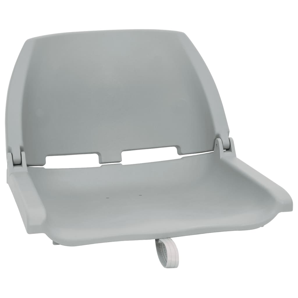 vidaXL 4-tlg. Bootssitz-Set Klappbar Grau