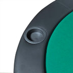 vidaXL Faltbare Poker-Tischauflage für 10 Spieler Grün