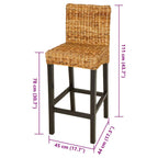 vidaXL Barstühle 2 Stk. Abaca