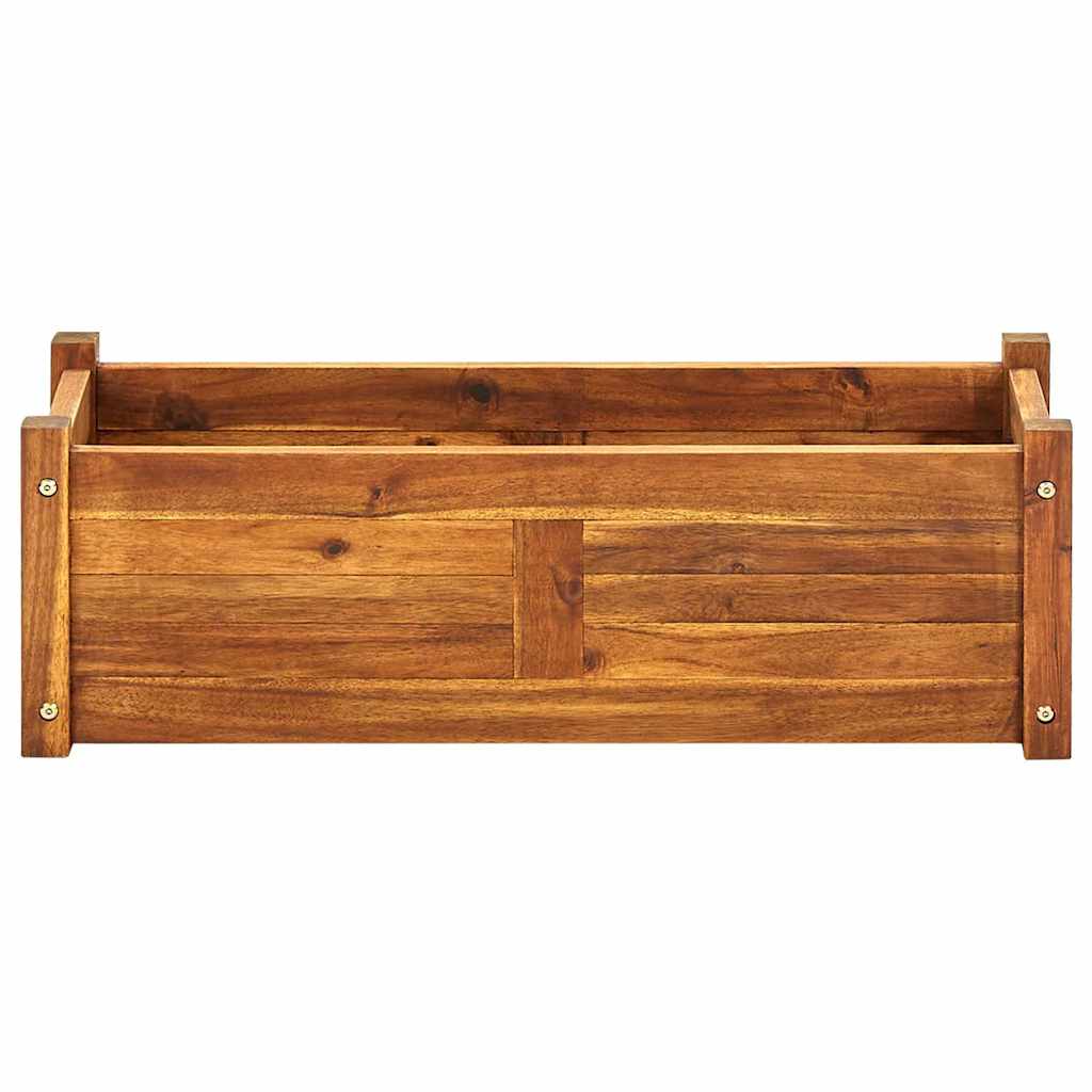 vidaXL Garten-Hochbeet Akazienholz 76x27,6x25 cm