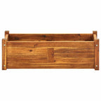 vidaXL Garten-Hochbeet Akazienholz 76x27,6x25 cm