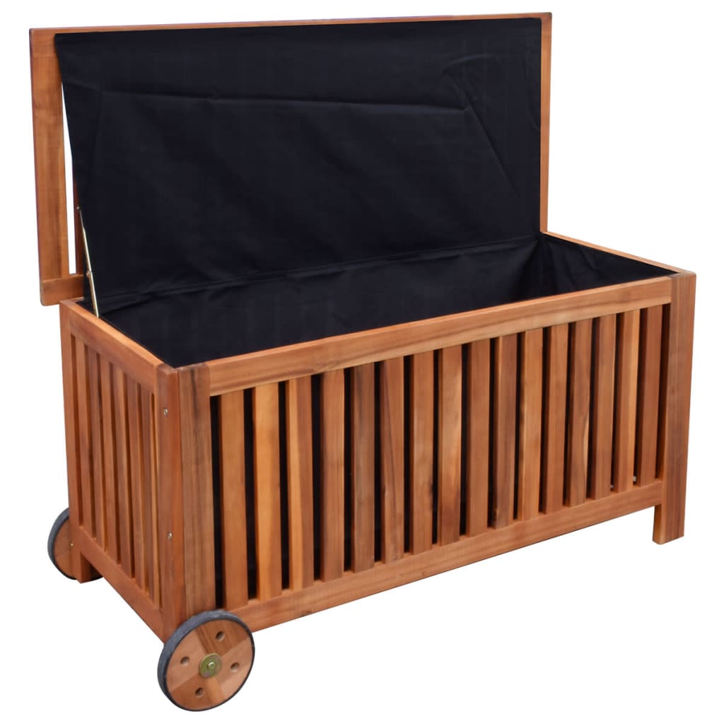 vidaXL Garten-Aufbewahrungsbox 118x52x58 cm Holz