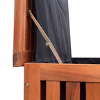 vidaXL Garten-Aufbewahrungsbox 118x52x58 cm Holz