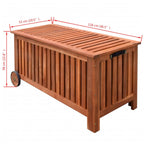 vidaXL Garten-Aufbewahrungsbox 118x52x58 cm Holz