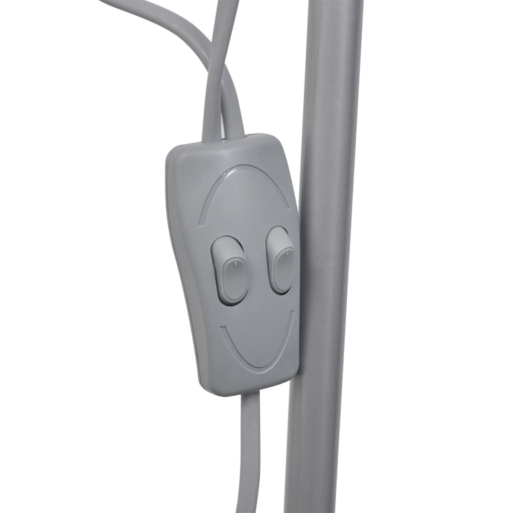 vidaXL Stehlampe Grau
