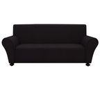 vidaXL Stretch-Sofahusse Schwarz Polyester-Jersey