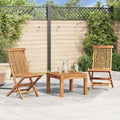 vidaXL Klappbare Gartenstühle 2 Stk. Massivholz Teak