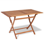 vidaXL 5-tlg. Garten-Essgruppe Klappbar Massivholz Teak