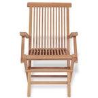 vidaXL 5-tlg. Garten-Essgruppe Klappbar Massivholz Teak
