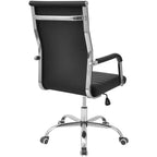 vidaXL Bürostuhl Kunstleder 55x63 cm Schwarz