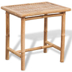 vidaXL 3-tlg. Bistro-Set mit Auflagen Bambus