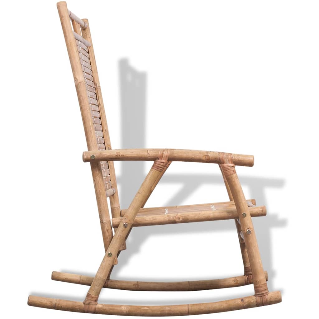 vidaXL Schaukelstuhl Bambus