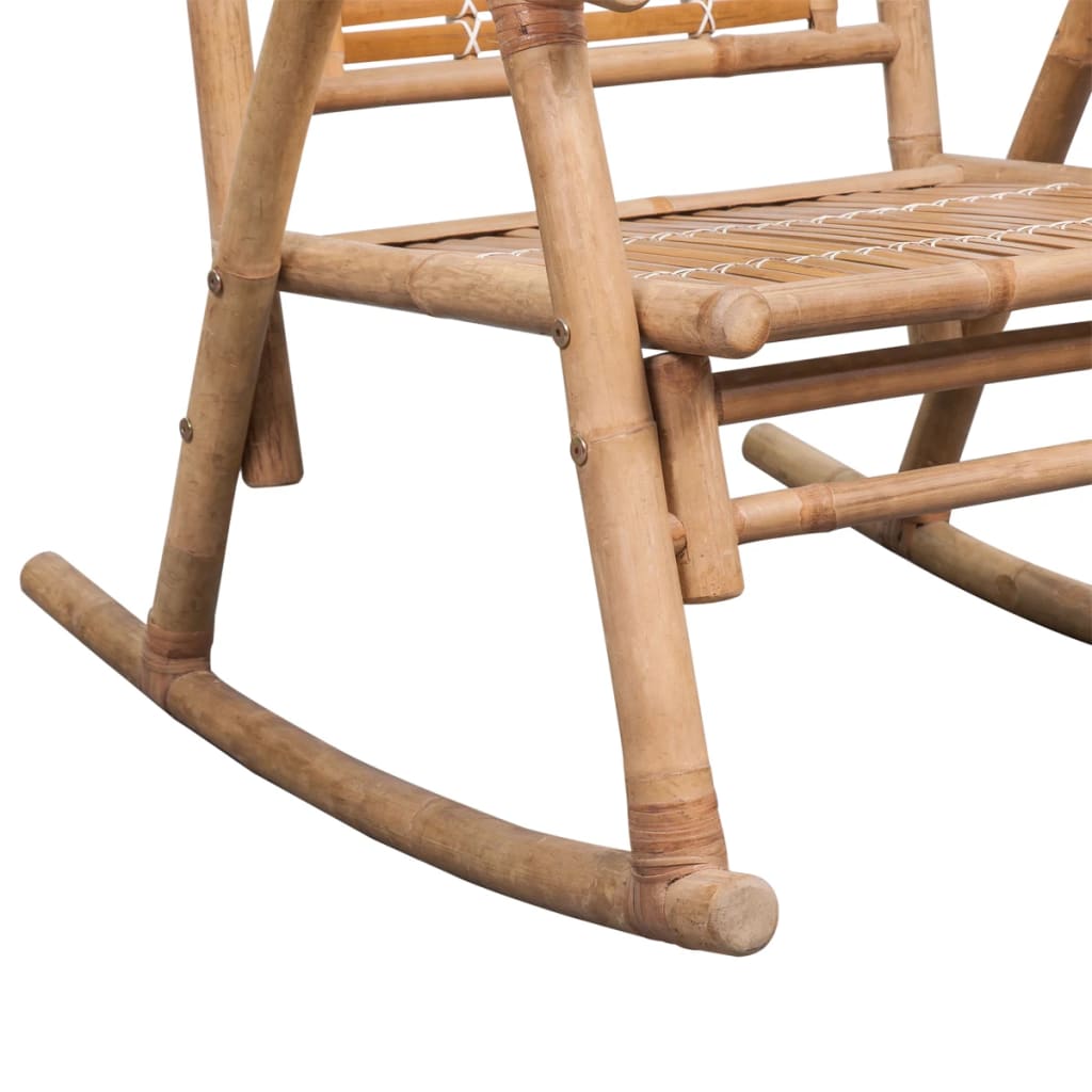 vidaXL Schaukelstuhl Bambus