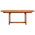 vidaXL Gartentisch (150-200)x100x75 cm Massivholz Akazie