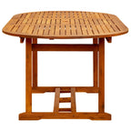 vidaXL Gartentisch (150-200)x100x75 cm Massivholz Akazie