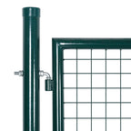 vidaXL Doppeltür-Gartentor 300x150 cm pulverbeschichteter Stahl