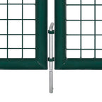 vidaXL Doppeltür-Gartentor 300x150 cm pulverbeschichteter Stahl