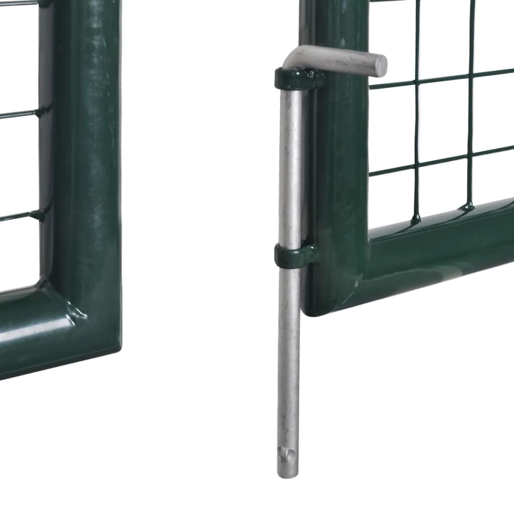 vidaXL Doppeltür-Gartentor 300x150 cm pulverbeschichteter Stahl