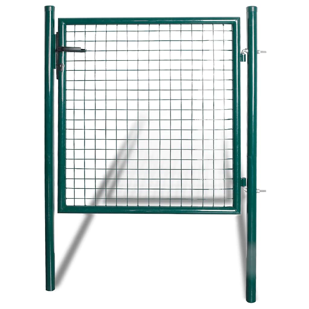 vidaXL Einzeltür-Gartentor 100x100 cm pulverbeschichteter Stahl