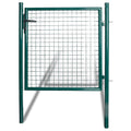vidaXL Einzeltür-Gartentor 100x100 cm pulverbeschichteter Stahl