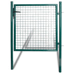 vidaXL Einzeltür-Gartentor 100x100 cm pulverbeschichteter Stahl