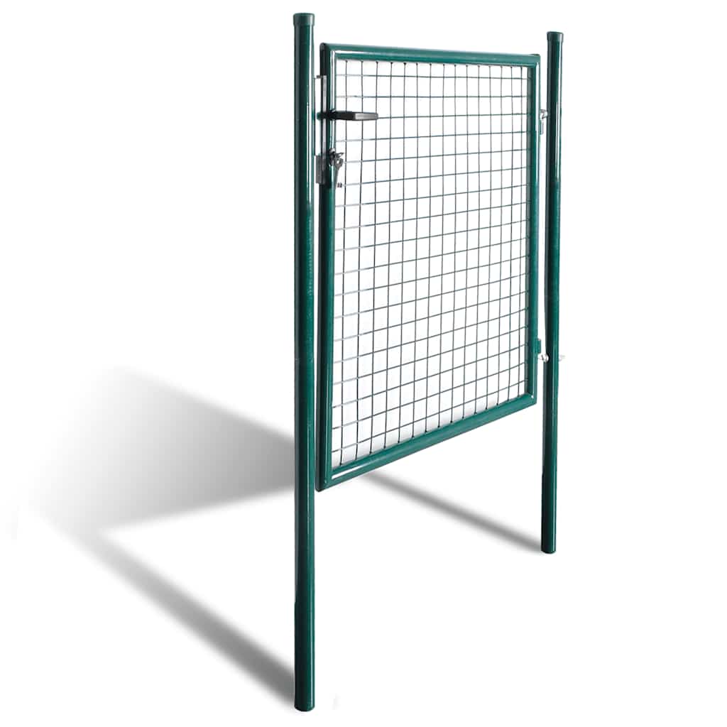 vidaXL Einzeltür-Gartentor 100x100 cm pulverbeschichteter Stahl