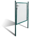vidaXL Einzeltür-Gartentor 100x100 cm pulverbeschichteter Stahl