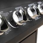 vidaXL Gasgrill 4+1 Brenner Schwarz
