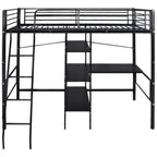 vidaXL Bett mit Matratze Schwarz 200 x 90 cm Metall