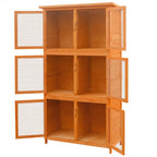 vidaXL Kleintier-/Kaninchenstall 6 Boxen Holz